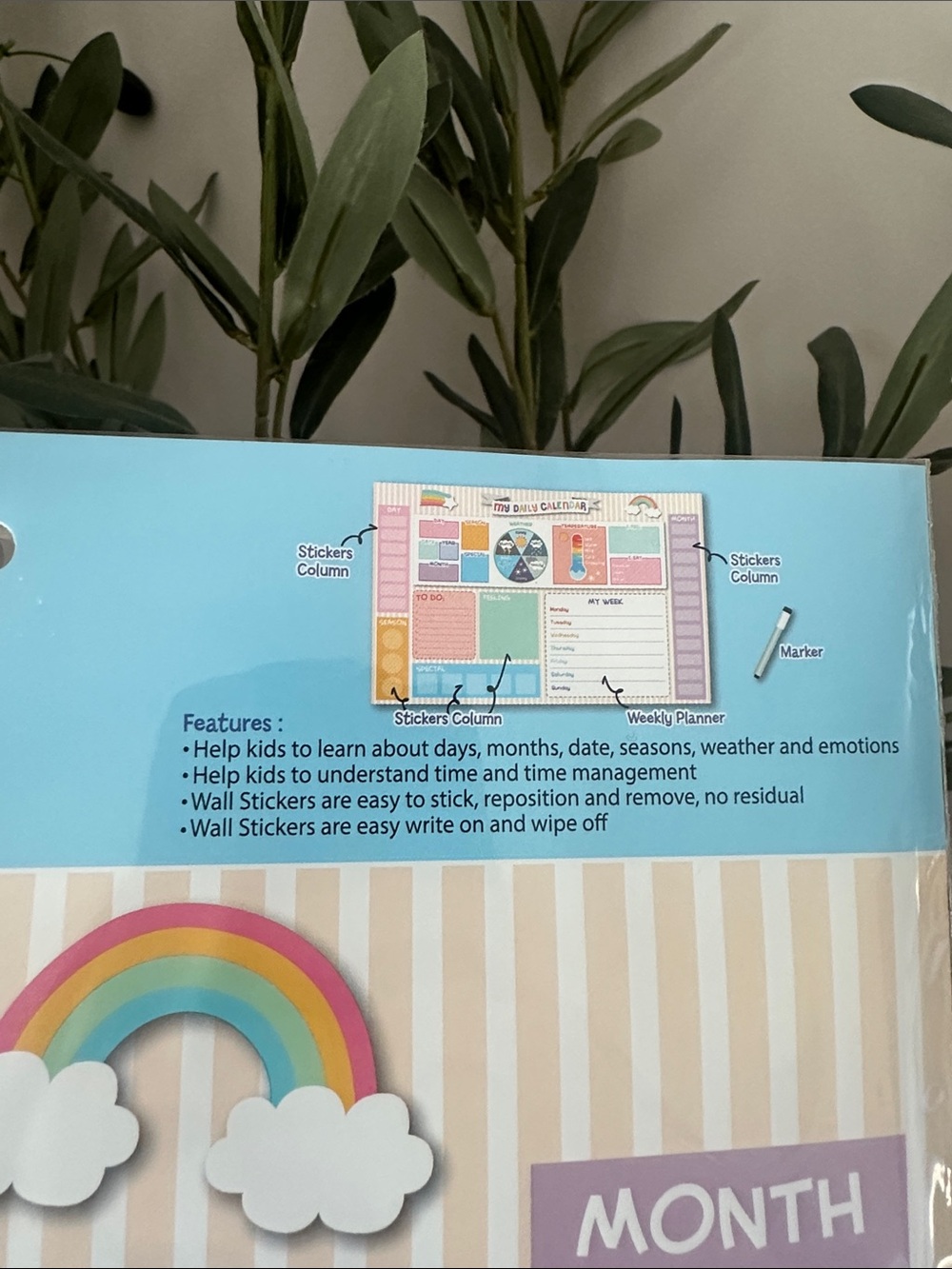 My First Daily Calendar For Kids, 15X23.2 Activities Calendar For Toddlers - Picture 5 of 5